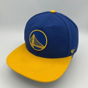 Golden State Warriors Hat '47 Brand Snapback Mens OSFA Blue Yellow NBA